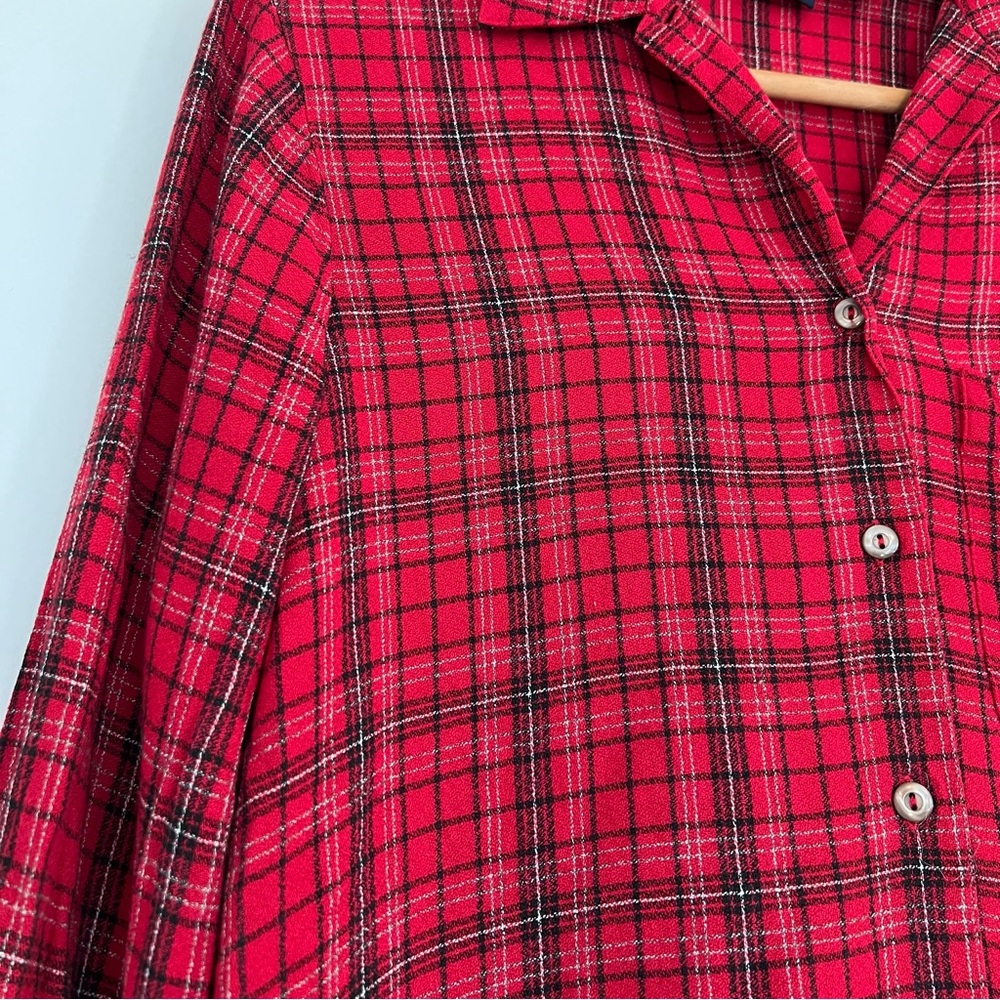 Vintage Lizsport Plaid Button Down - Picture 5 of 8